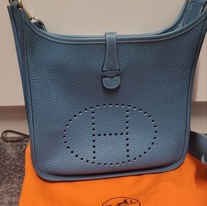 Hermes Evelyn 29 PM Blue Jean
